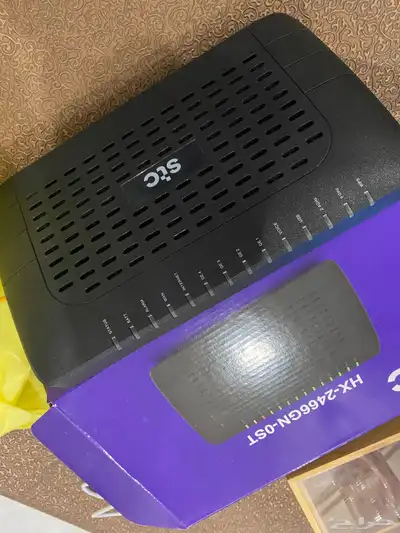 رواتر جهاز فايبر جديد استخدام 3 اشهر جهاز زين وجهاز stc 0