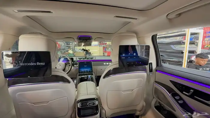 شاشات مراتب خلفيه مرسيدس S-class الجوهره 5