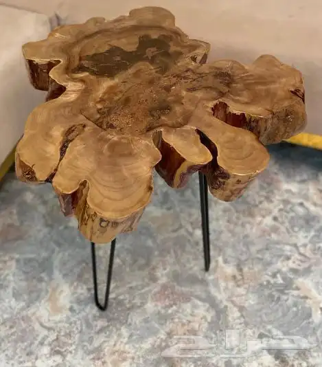 طاوله خشب طبيعي جذع شجره 4