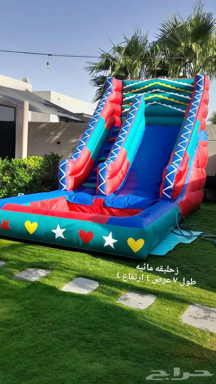 اجار نطيطات زحليقه مسبح ملعب صابوني حفلات 2