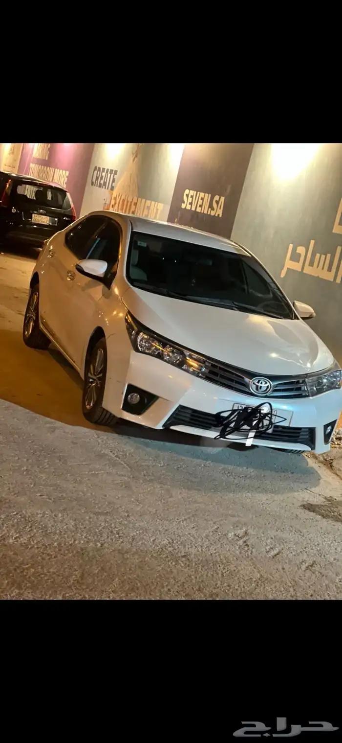 كورولا 2014 فل بصمه دخول ذكي جنوط شاشه حساسات وكاله 7