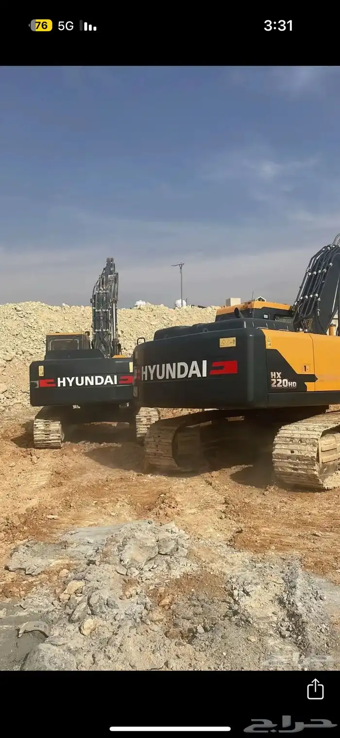 حفر وترحيل وتسوية مواقع او ايجار بوكلينات 0
