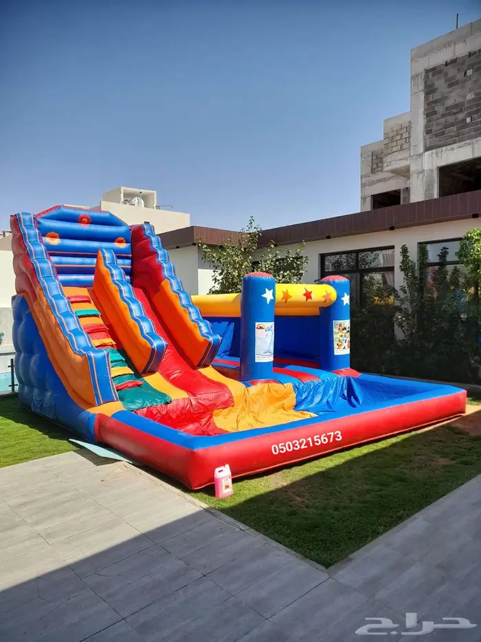 اجار نطيطات نطيطه زحليقه مائيه ملعب صابوني 3