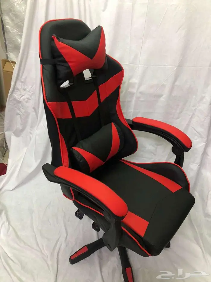 كرسي العاب مريح قابل للتعديل مع دعم للرقبة  ومسند اسفل الظهر 1