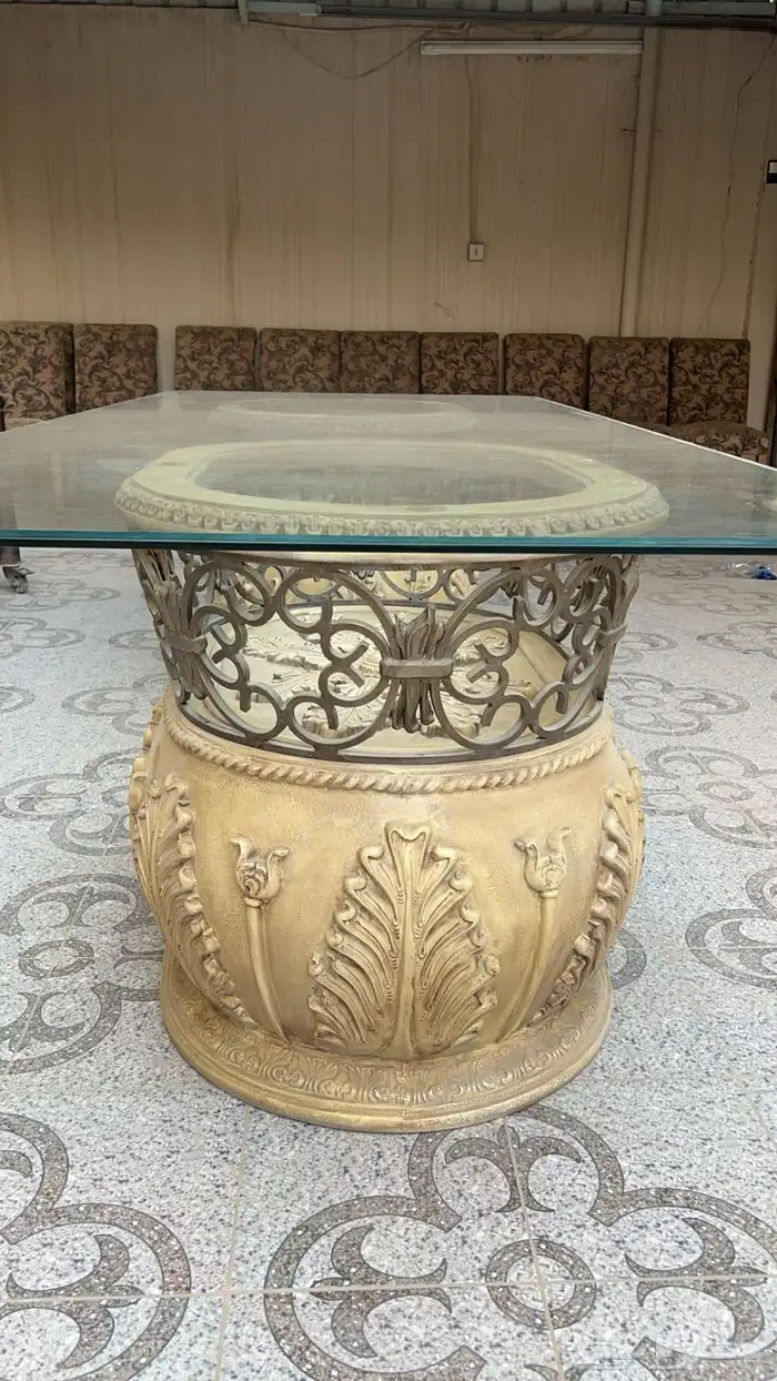 10 كراسي طاولة طعام مع دولاب كبير 2