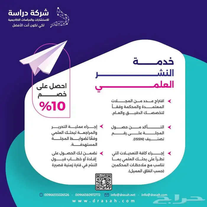 خدمة النشر العلمي من شركة دراسة 0