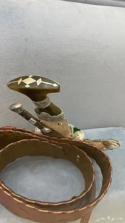 خنجر جنبية قرن فضة 5
