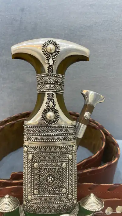 خنجر جنبية قرن فضة 1