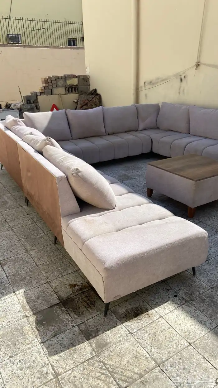 كنب طول 3 80 عرض 3 40 مع طاولة 1