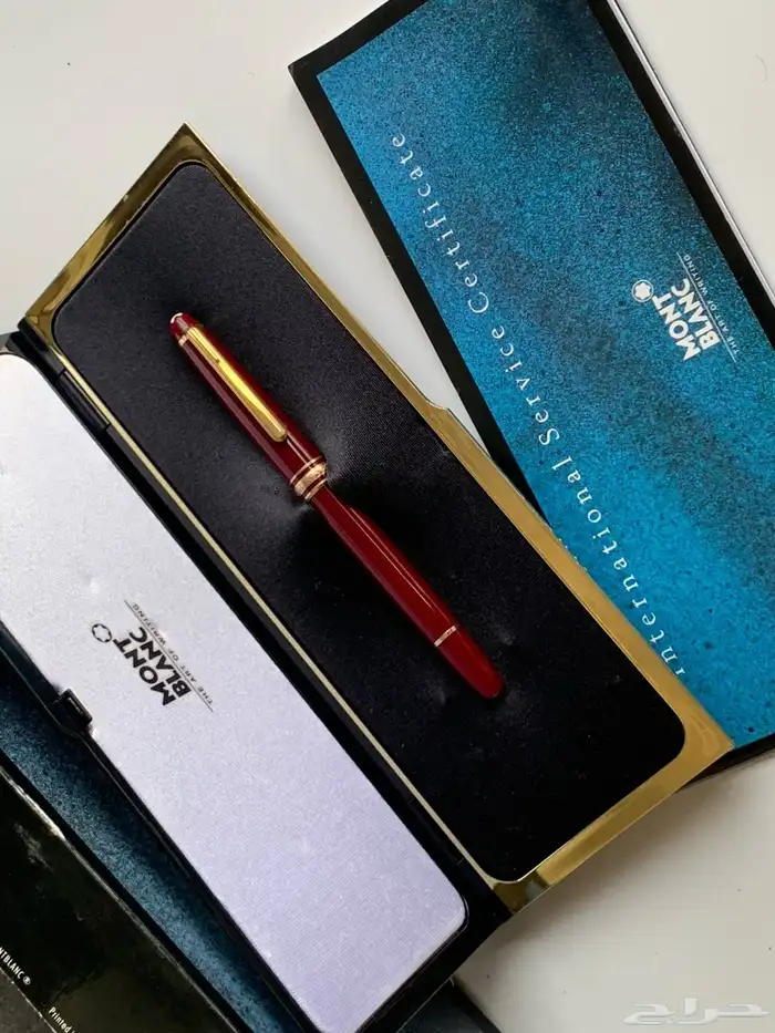 قلم فاخر مون بلان Montblanc موديل 144 إصدار نادر بلون نبيتي 0