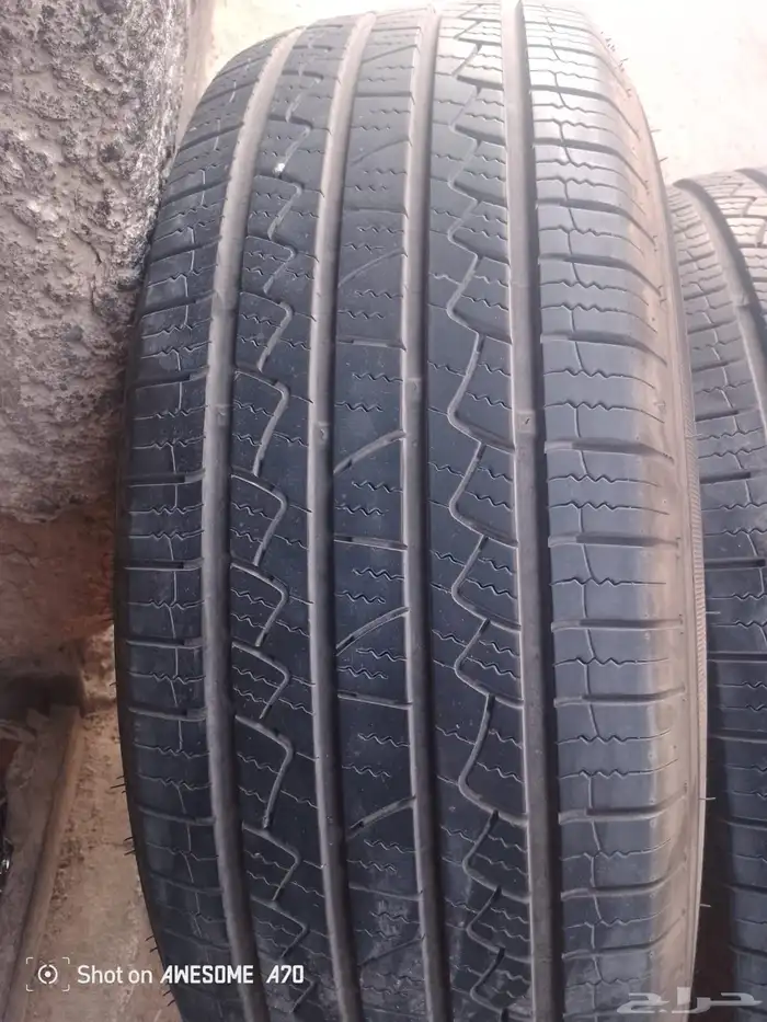 كفرات انشي صيني شبه جديد 18 70 265 تاريخ 23 الطقم 450 ريال 0