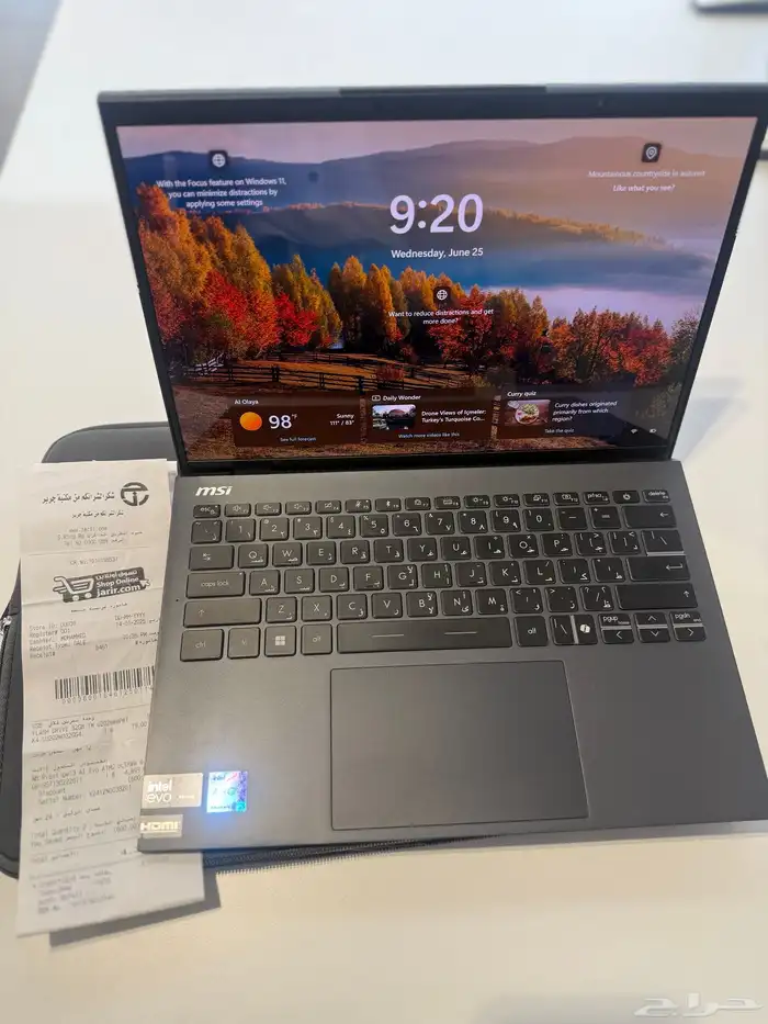 MSI prestige 13.3 AI Evo ultra 7 32GB 1TB Jarir New 0