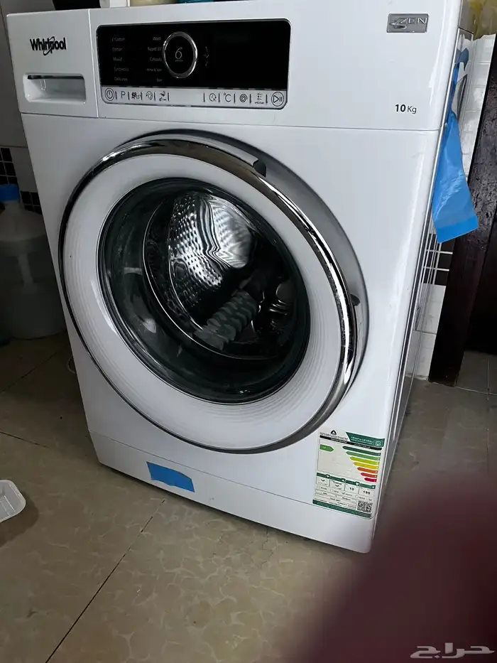 غساله اوتوماتك شبه جديده شركة هوفر 10 كيلو تجفيف 80 بالميه 0