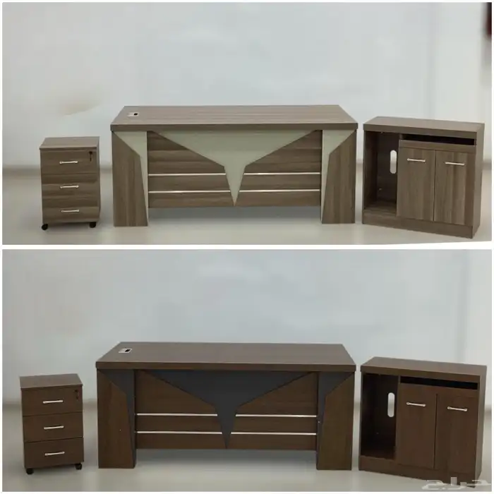 مكتب 200 سم ( 3 قطع ) فاخر 1