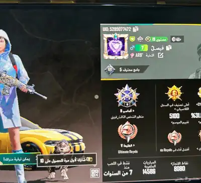 حساب ببجي للبيع 0