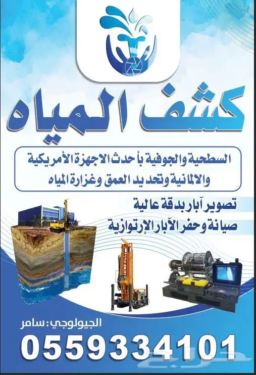 كشف المياه السطحية والجوفية 0