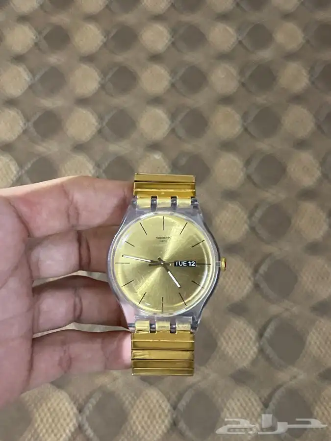 للبيع ساعة نادره سواتش الاصليه الذهبي 1