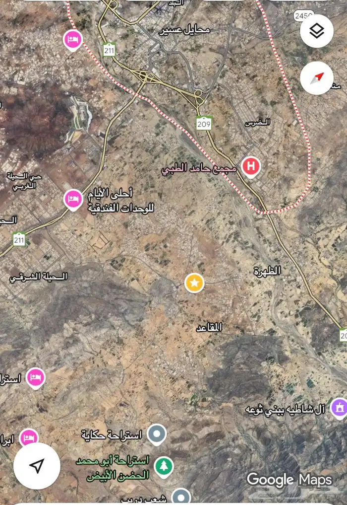 ارض للإيجار محافظة محايل 1