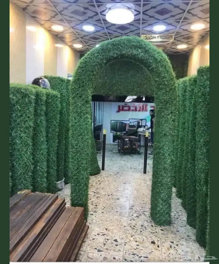 حاجز وساتر عشبي للحدائق والاستراحات 33