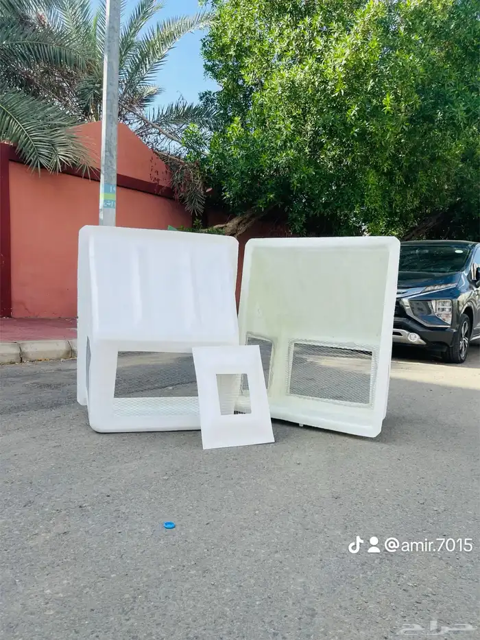 تركيب اغطية المكيفات غطاء مكيف طارد الطيور شبك مكيفات 3