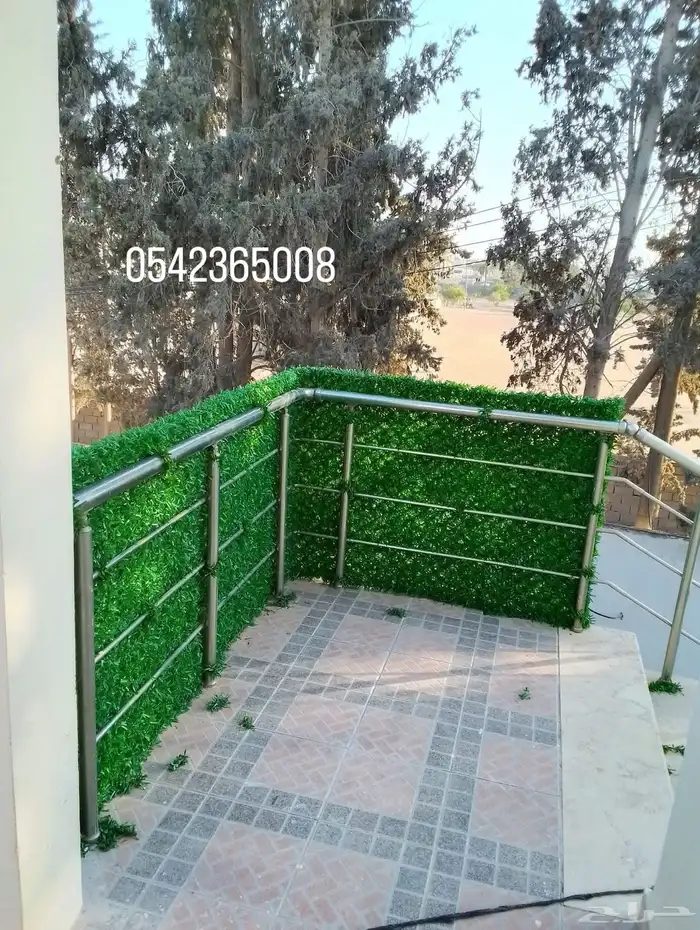حاجز وساتر عشبي للحدائق والاستراحات 19