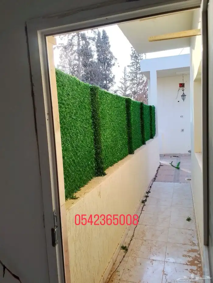 حاجز وساتر عشبي للحدائق والاستراحات 2