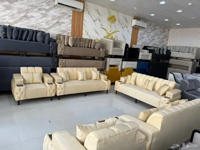 كنب 11 شخص جاهز وتفصيل حسب الطلب بسعر 1500 0