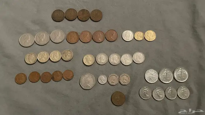 عملات معدنية فرنسية قديمة 0