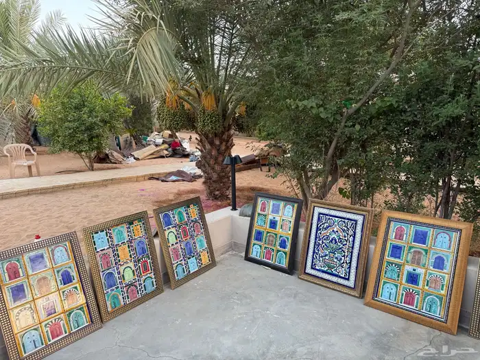 لوحات فنية رسم على السراميك 8