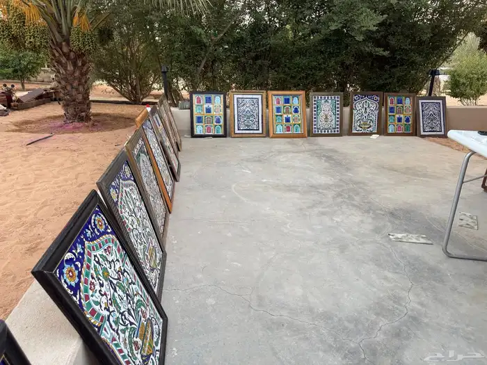لوحات فنية رسم على السراميك 0