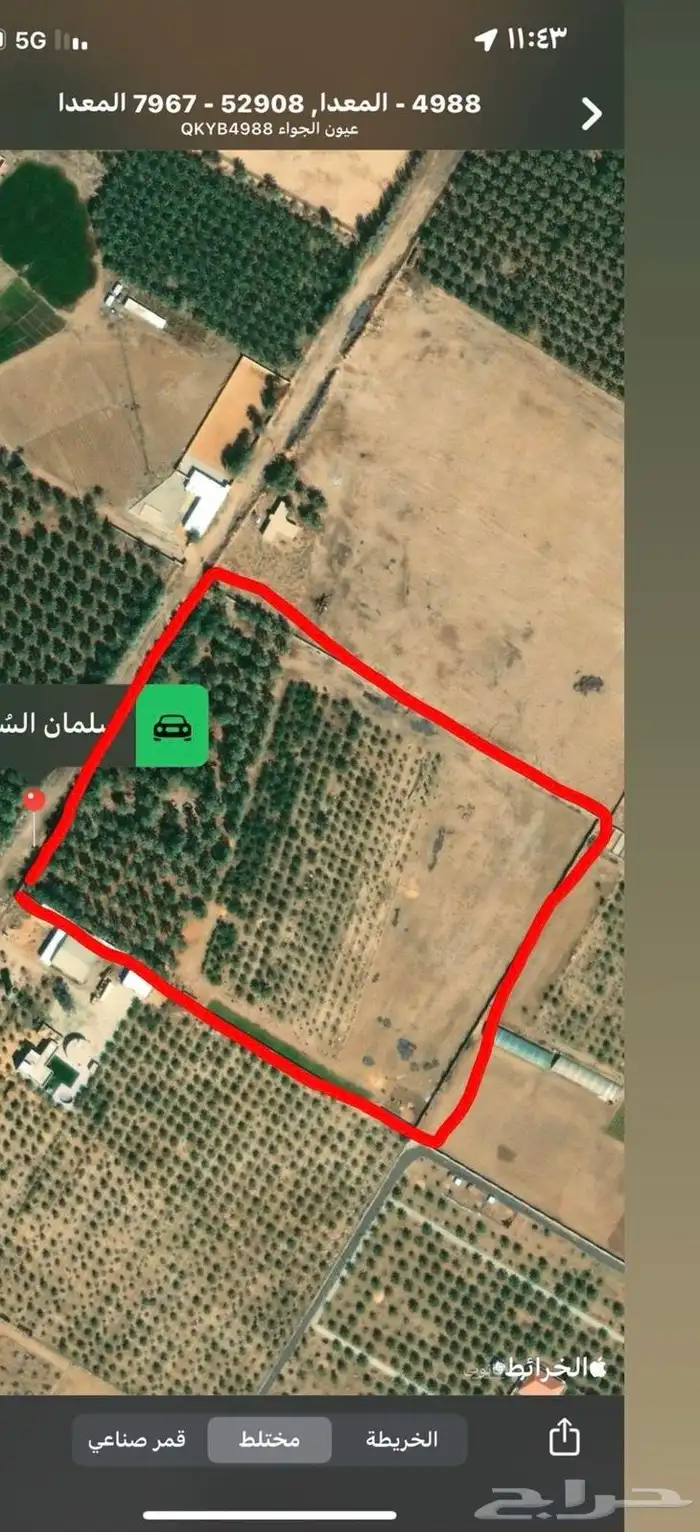 للبيع مزرعة القصيم ( المليدا الشمالية ) وغيرها الكثير 0