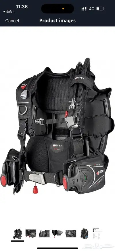 BCD PURE MARES جاكت غوص مارس بيور 0