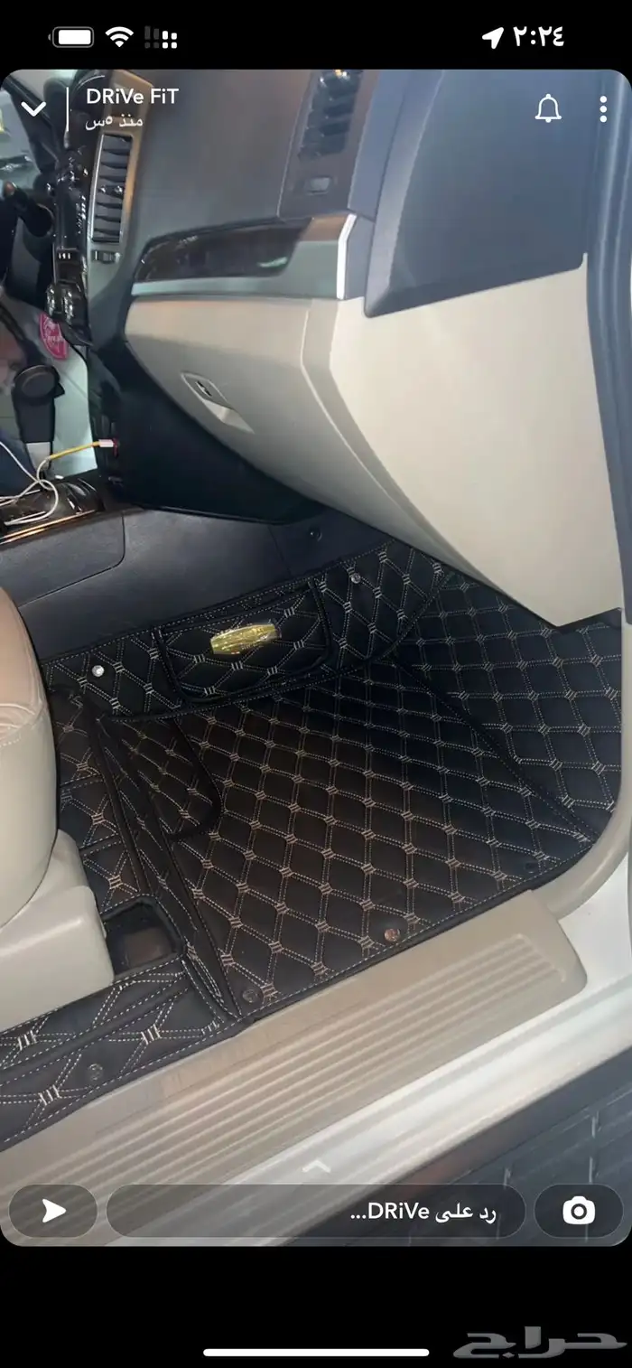 ارضيات جلد سماكة 12 لجميع السيارات ضمان سنتين 12