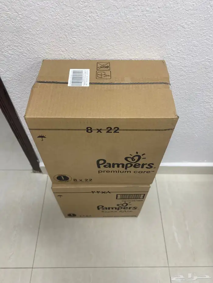 حفايض بامبرز حديث الولادة 60 ريال الكرتون 1