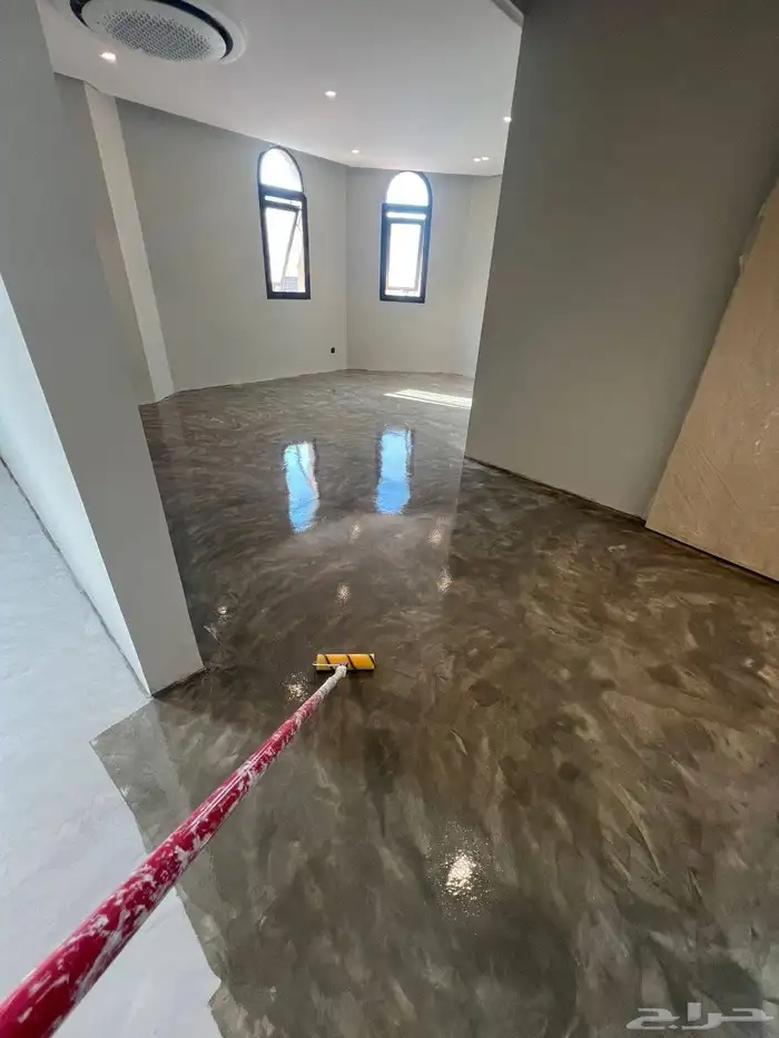 معلم صبة مروحة صبة مطبوعة أرضيات الايبوكسي و مايكرو سمنت 22