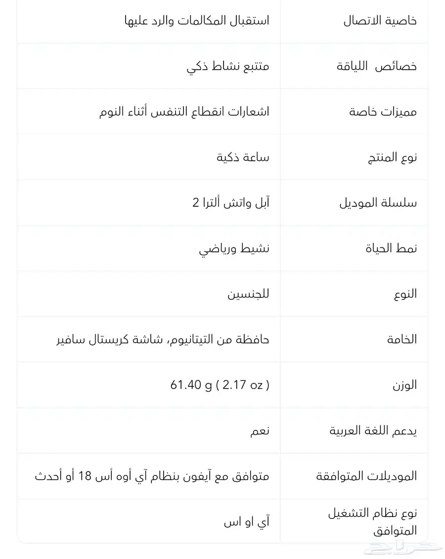ساعه أبل للبيع مقاس 49 استخدام اسبوع 0