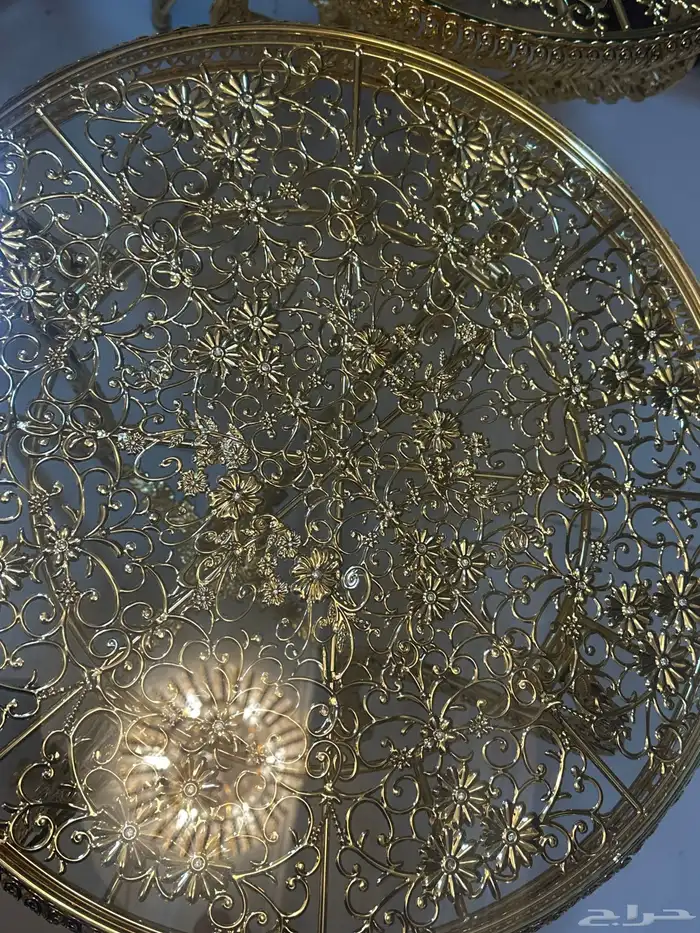 طاولات ذهبية جديدة طقم كامل 5