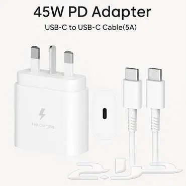 شاحن PD سريع 45 واط   كيبل USB-C بجودة عالية 3