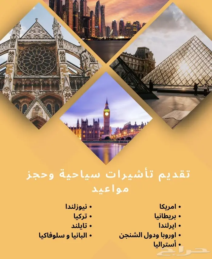 تقديم فيز سياحية كندا يابان امريكا استراليا نيوزيلندا 0