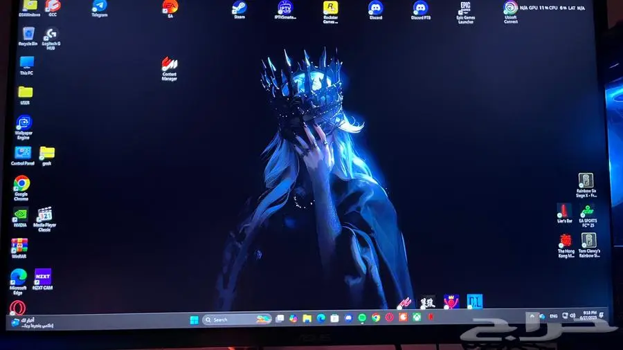 شاشة asus tuf 1080p ips 165hz 0
