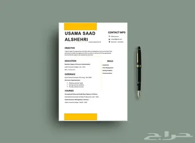تصميم سيرة ذاتية احترافية قابلة للتعديل بأسعار رمزية 1