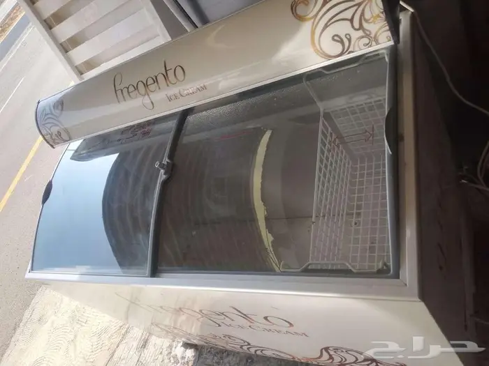فريزر ايسكريم باب سحب نظيف جدا 1