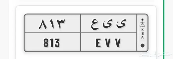 لوحة سياره خاص 0