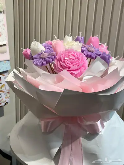 باقه ورد بالشمع  . 2