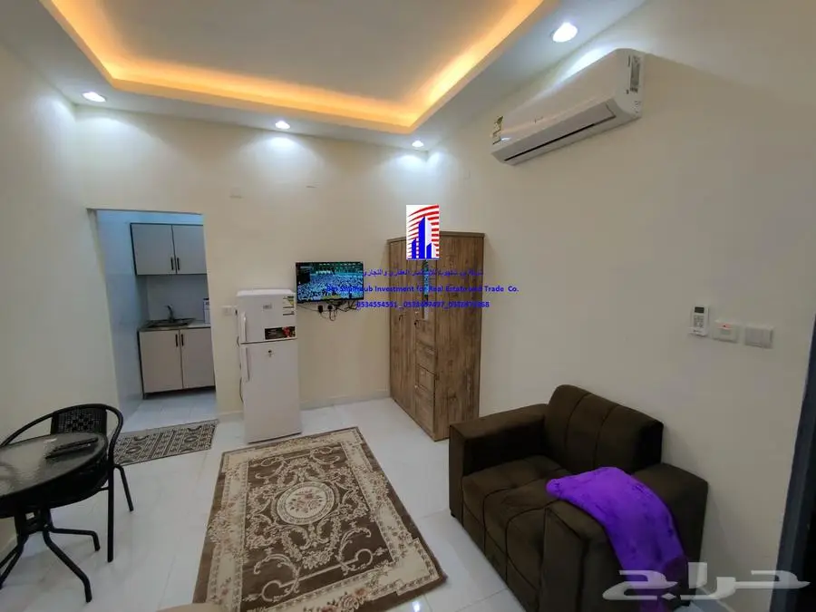 استوديو عزاب للايجار الشهري حي الملز 2
