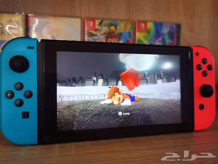 Nintendo Switch v2 نينتيندو سويتش مع 2 ألعاب 1