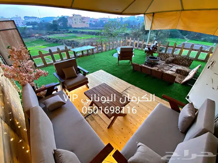 كرفان يوناني بجاكوزي ابها للاجار للايجار 1