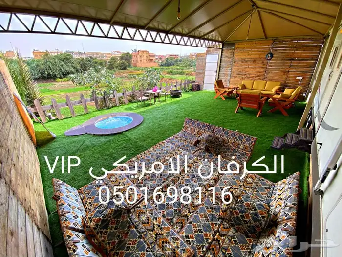 كرفان بجاكوزي على الهواء الطلق ابها للاجار للايجار 2