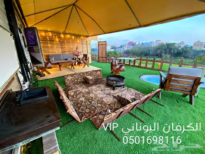 كرفان يوناني بجاكوزي ابها للاجار للايجار 2
