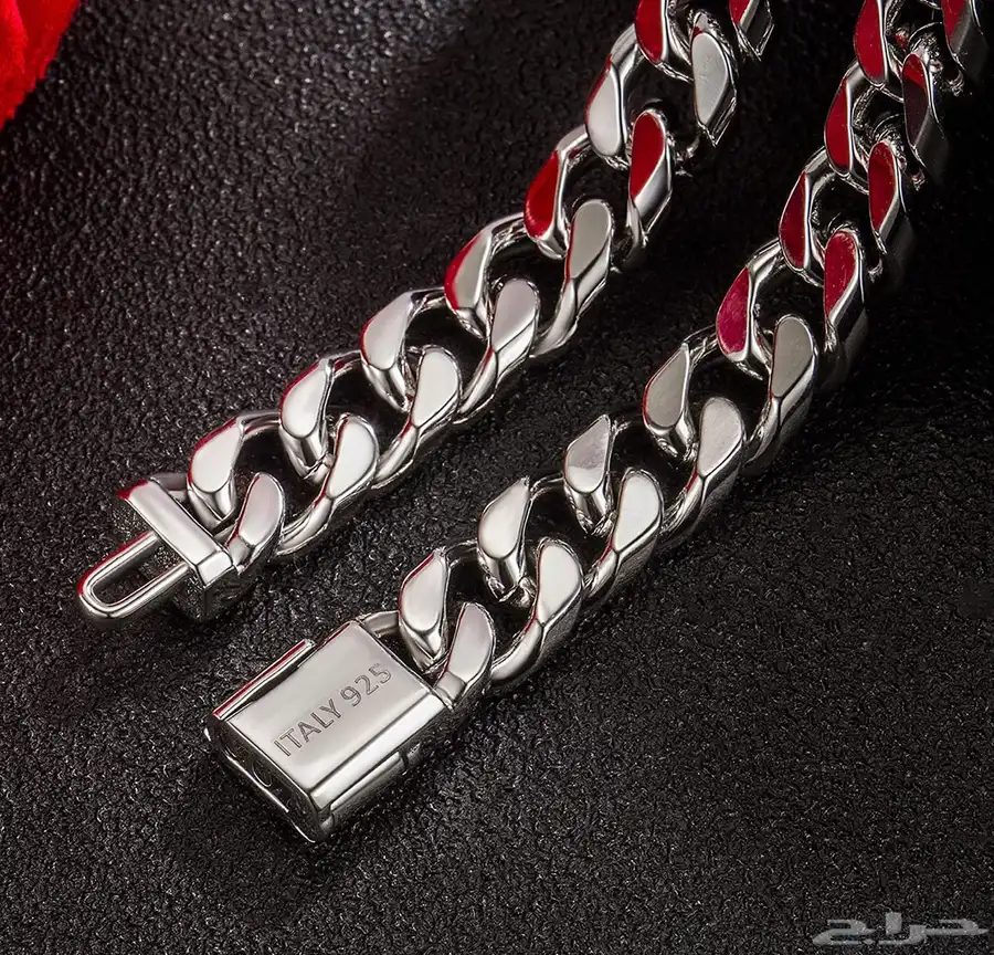 سوار فضه ايطالي عيار 925 استرليني 2